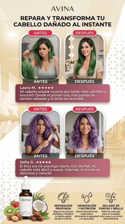 AVINA: EL ACEITE CAPILAR ESENCIAL